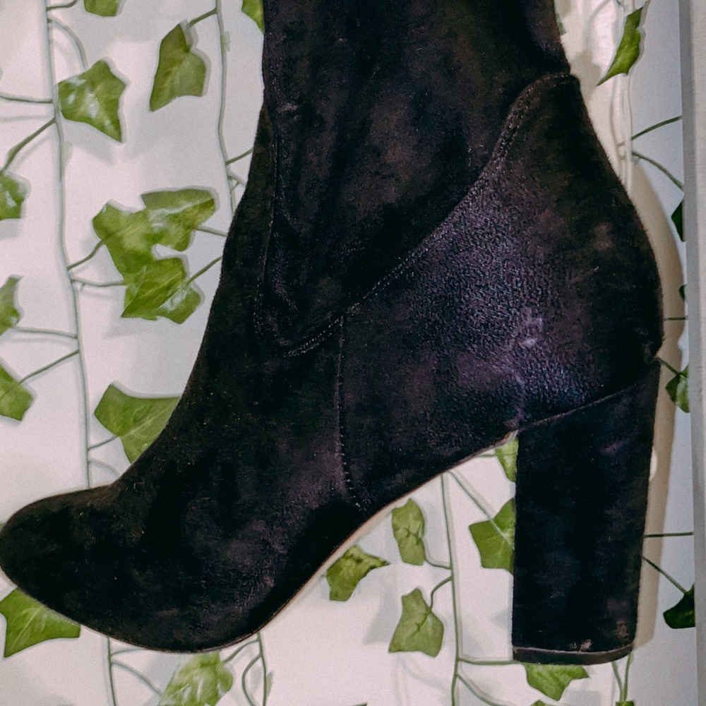 Black Knee High Boots